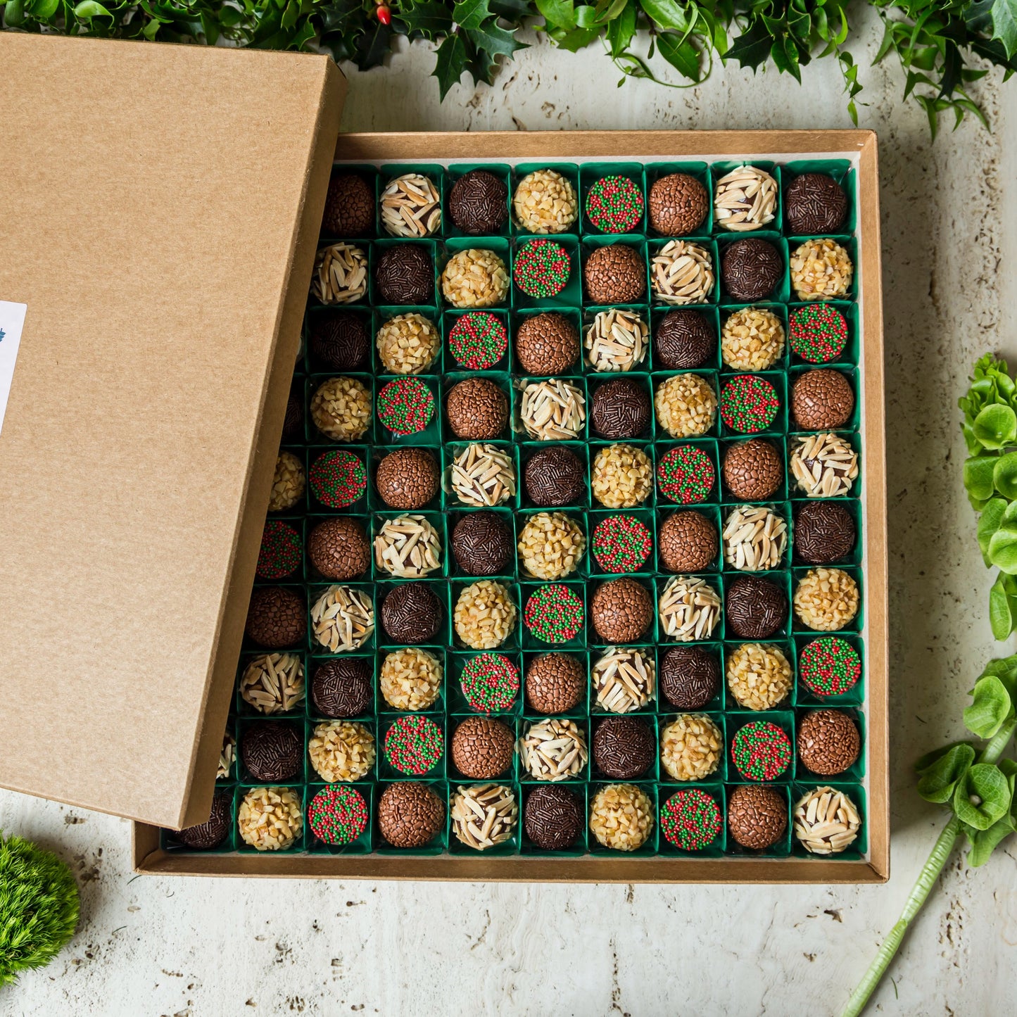 Caixa Viagem com 100 Doces - Coleção de Natal