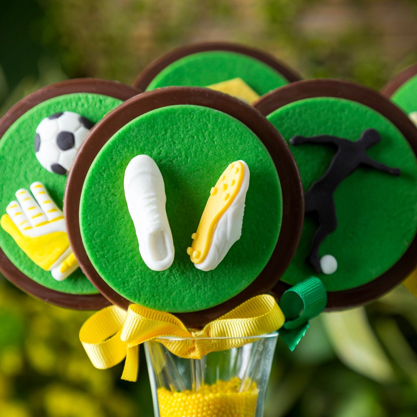 Kit Pirulito Dragee Decorado - Coleção Copa