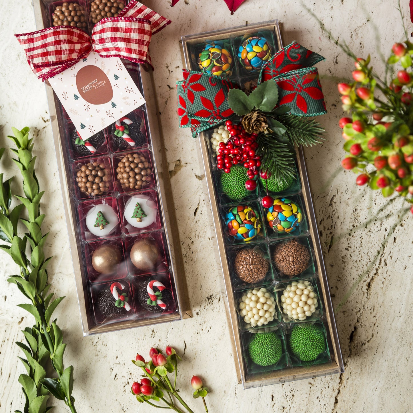 Caixa Presente  com 16 Doces - Coleção de Natal - Somethin' Sweet by SVG