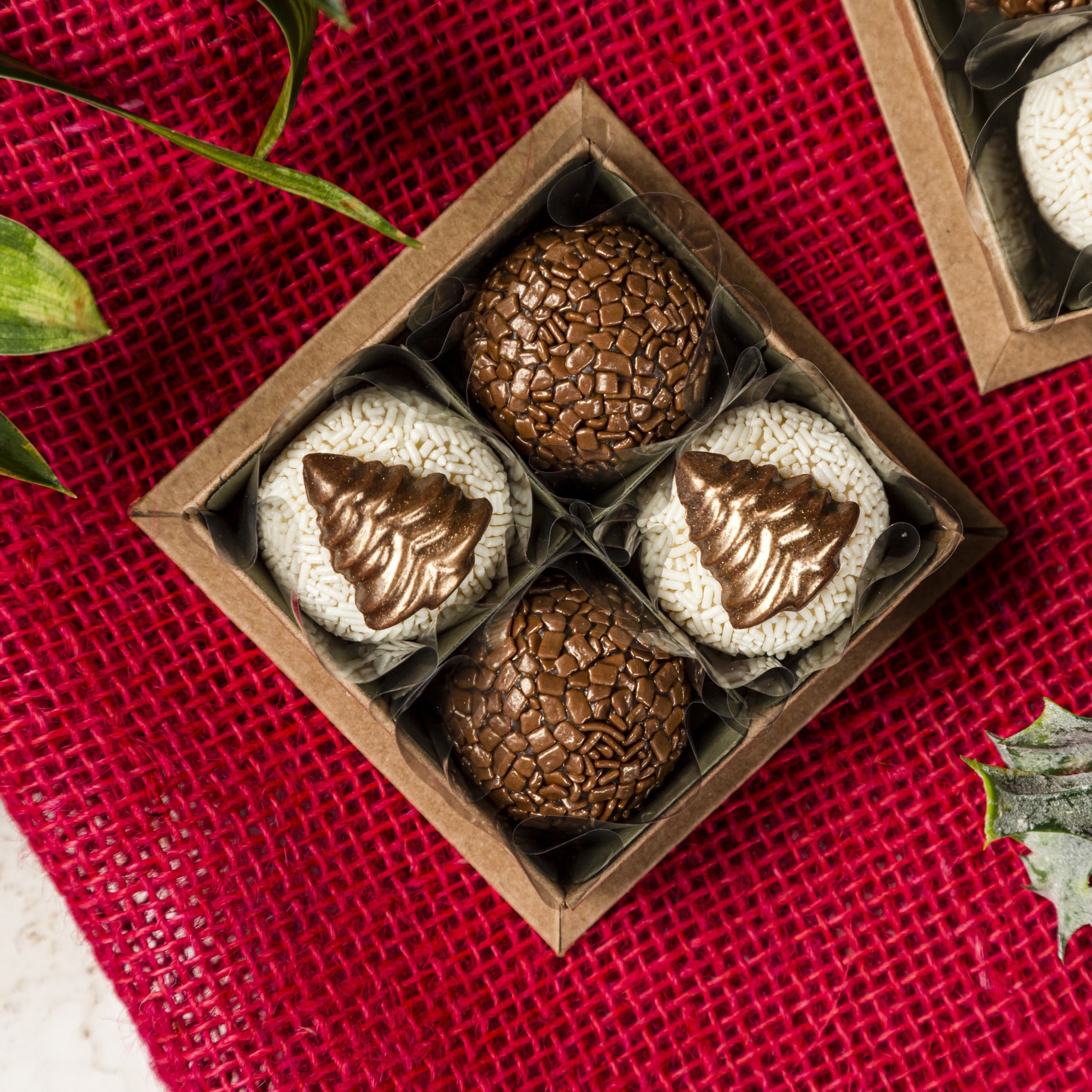 Caixa Lembrancinha Decorada com 4 Doces - Coleção de Natal - Somethin' Sweet by SVG