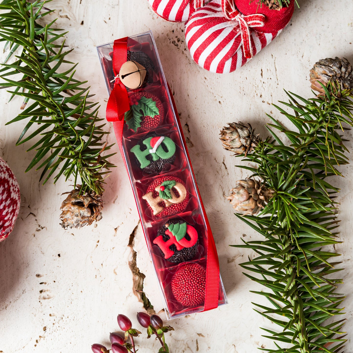 Caixa Lembrancinha Decorada com 6 Doces - Coleção de Natal - Somethin' Sweet by SVG