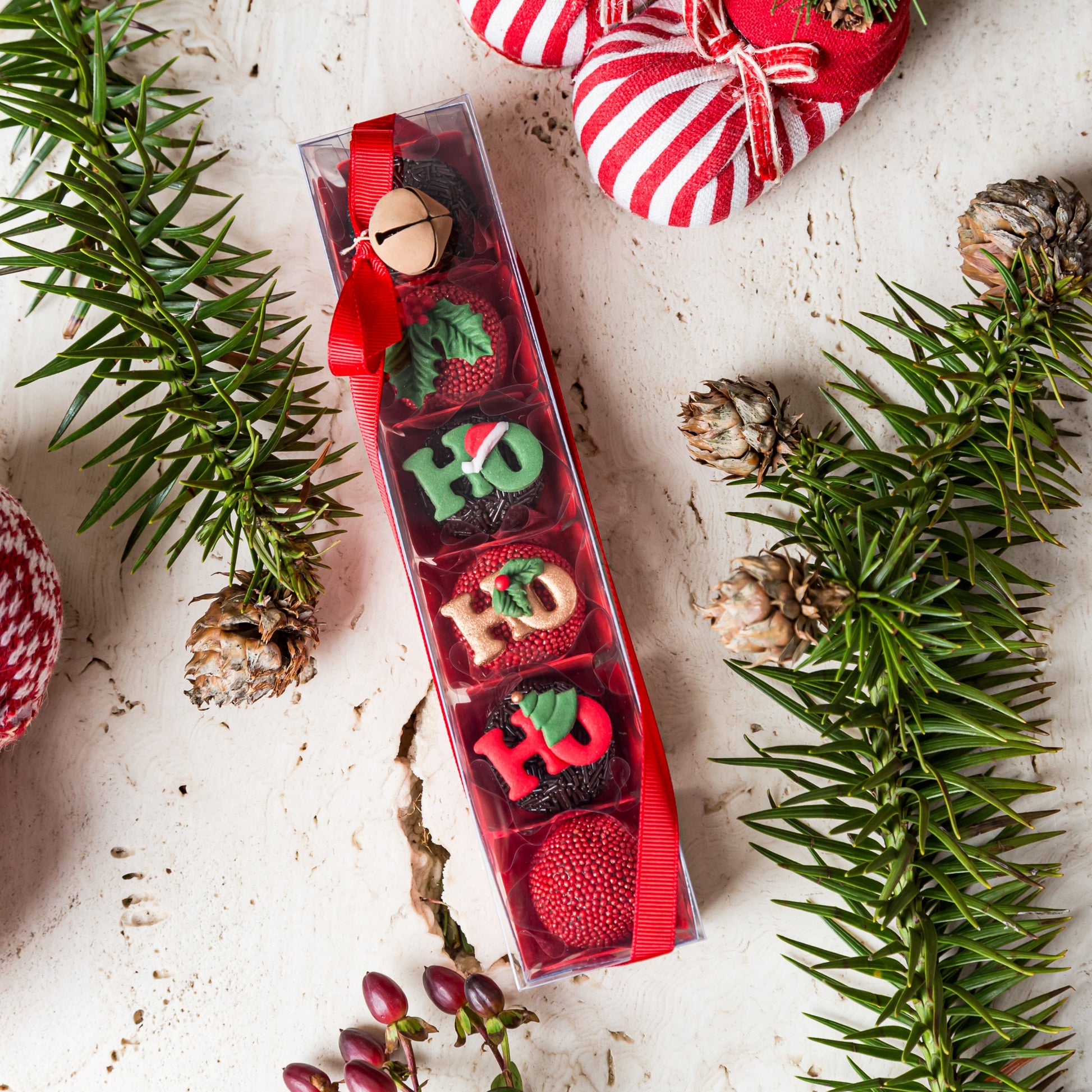 Caixa Lembrancinha Decorada com 6 Doces - Coleção de Natal - Somethin' Sweet by SVG