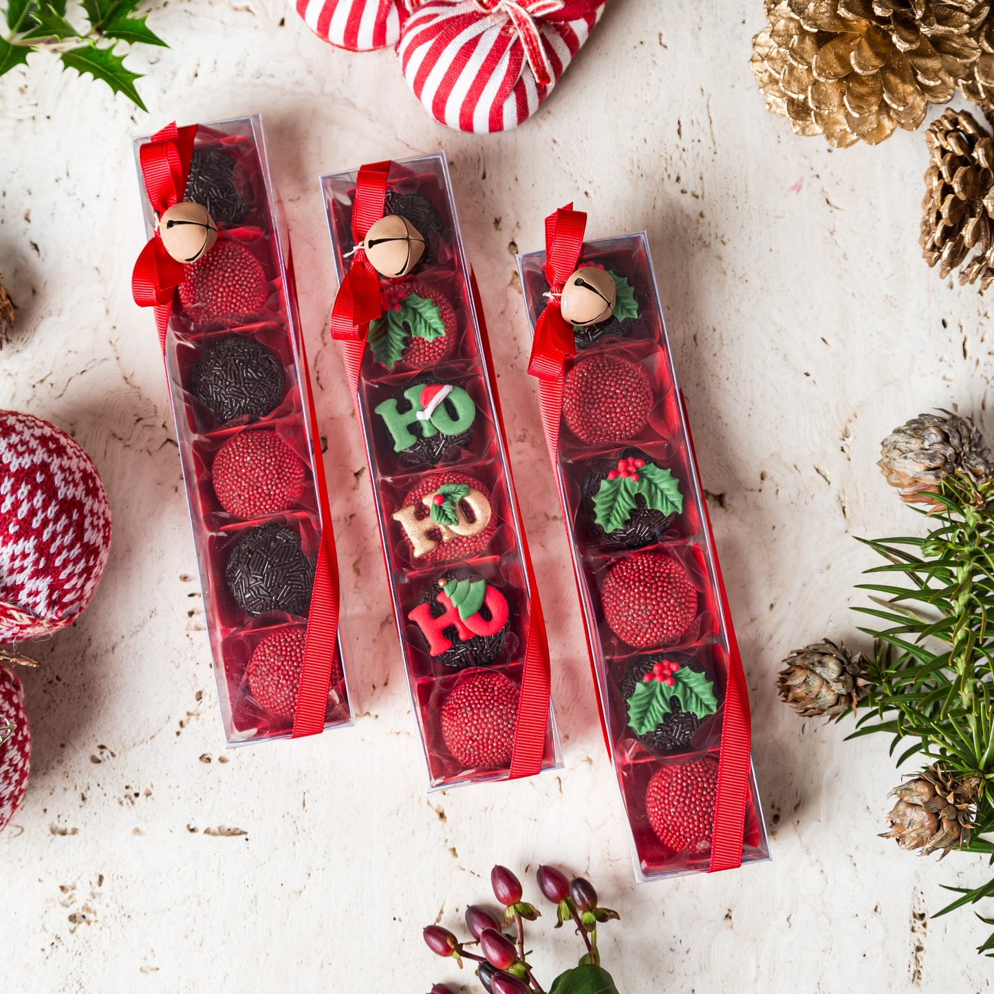 Caixa Lembrancinha Decorada com 6 Doces - Coleção de Natal - Somethin' Sweet by SVG