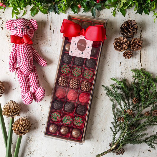 Caixa Presente  com 30 Doces - Coleção de Natal