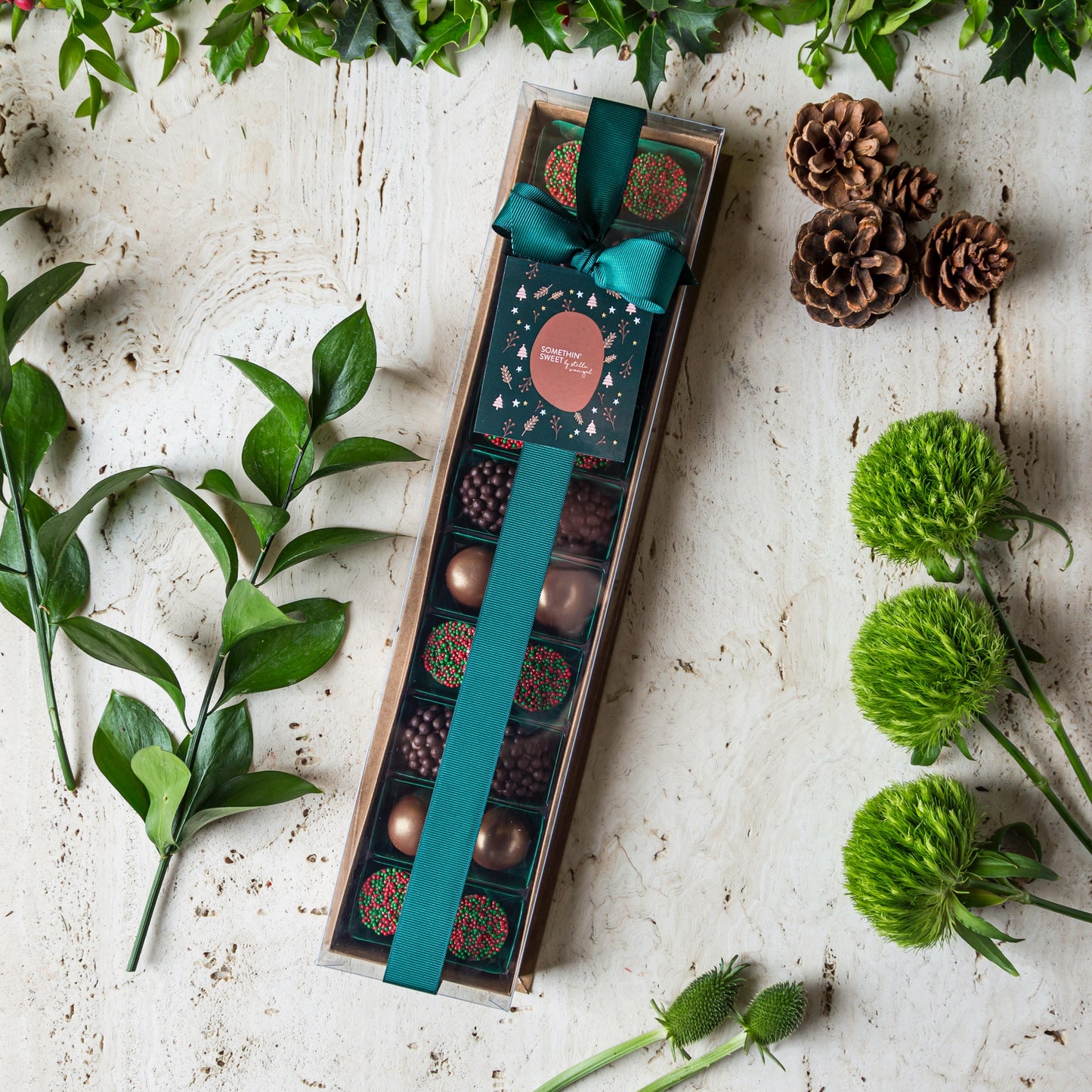 Caixa Presente  com 20 Doces - Coleção de Natal