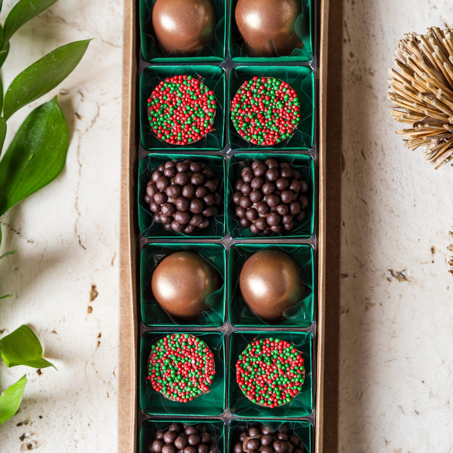 Caixa Presente  com 20 Doces - Coleção de Natal