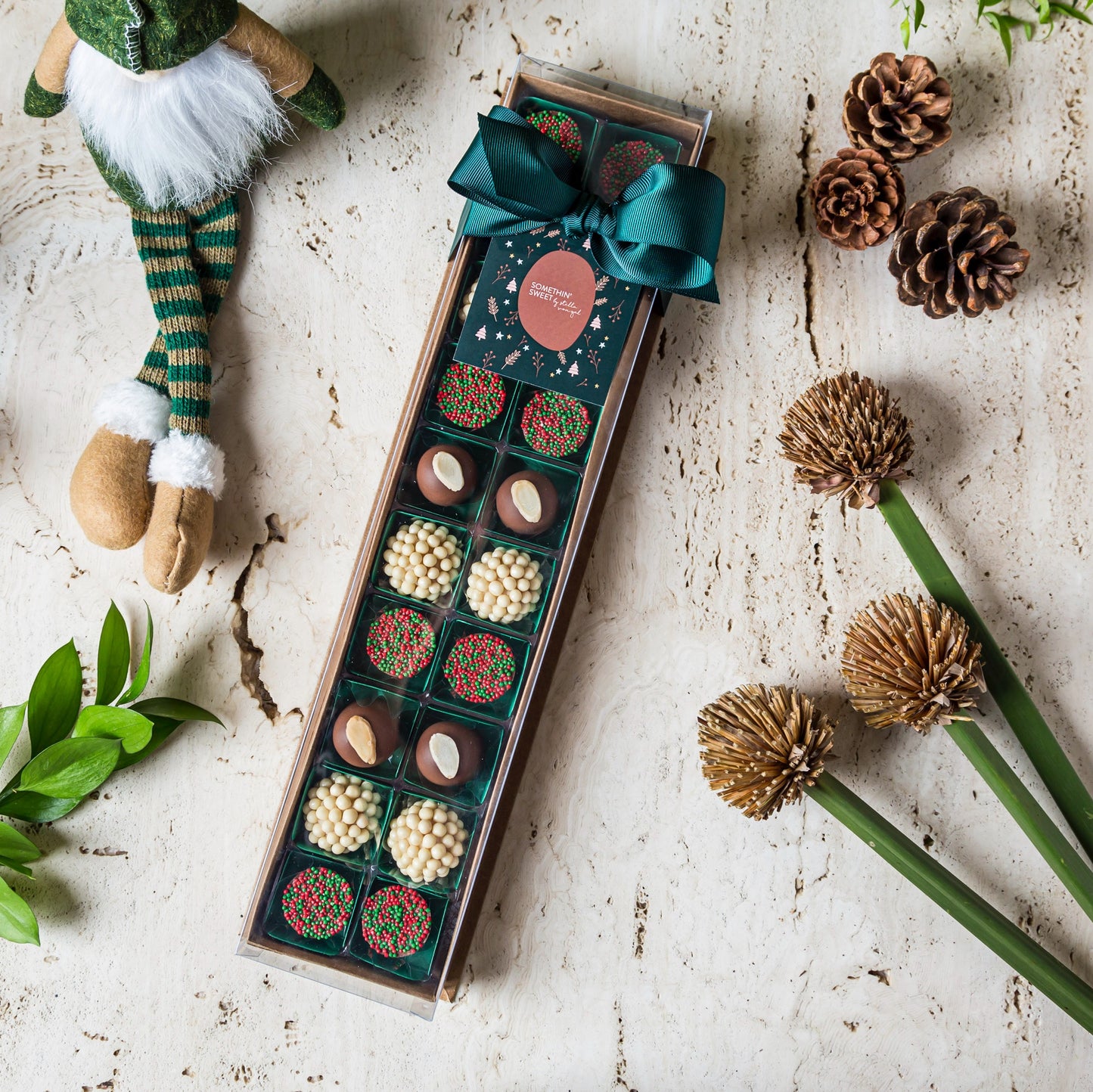 Caixa Presente  com 20 Doces - Coleção de Natal