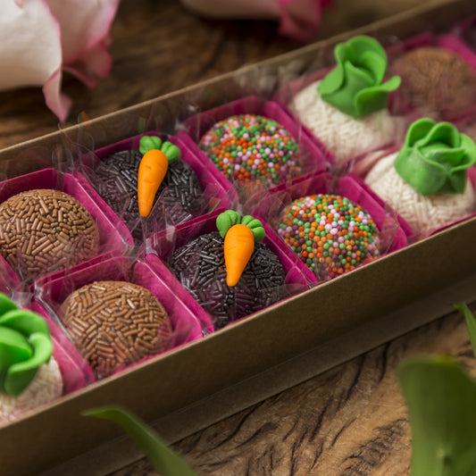 Caixa Presente Decorada com 16 Doces - Coleção de Páscoa - Somethin' Sweet by SVG